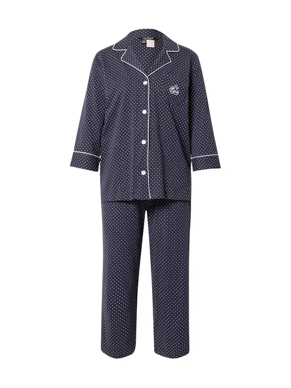 Lauren Ralph Lauren Lauren Ralph Lauren Pižama  mornarska / bela