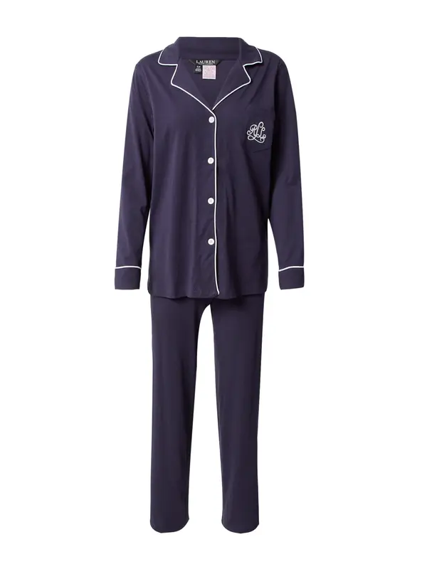 Lauren Ralph Lauren Lauren Ralph Lauren Pižama  mornarska / bela