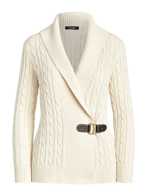 Lauren Ralph Lauren Lauren Ralph Lauren Pletena jopa 'DONATO'  kremna / temno rjava