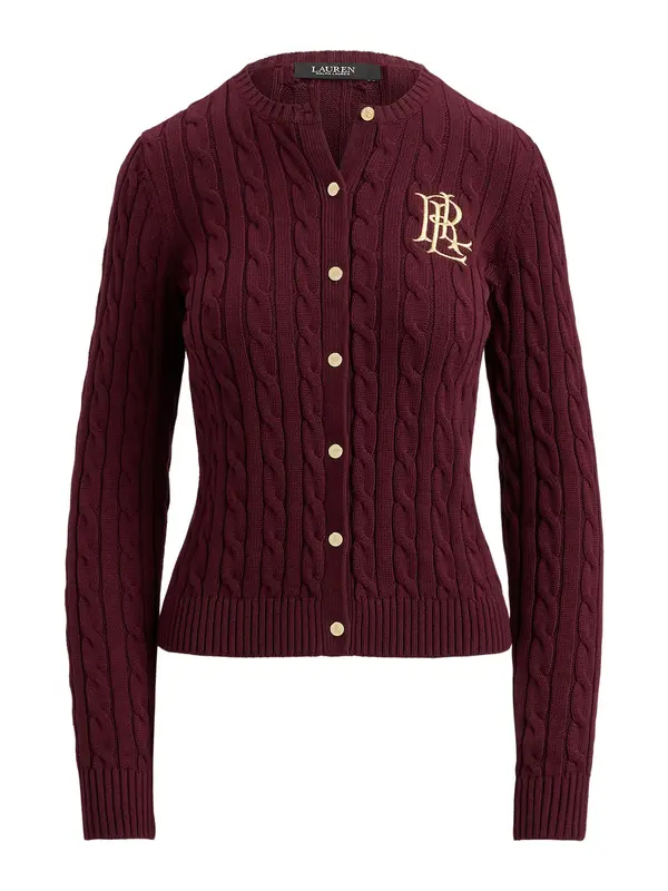 Lauren Ralph Lauren Lauren Ralph Lauren Pletena jopa  svetlo rumena / vinsko rdeča
