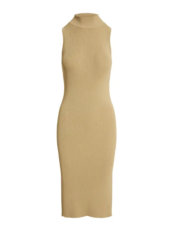 Lauren Ralph Lauren Lauren Ralph Lauren Pletena obleka 'JAKARI'  temno bež