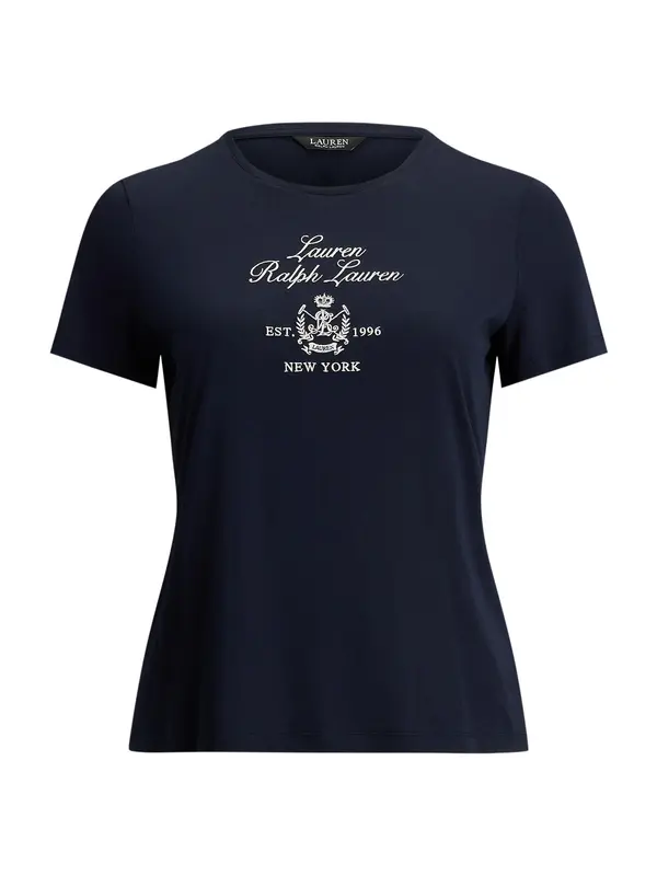 Lauren Ralph Lauren Plus Lauren Ralph Lauren Plus Majica 'KATLIN'  slonovina / mornarska