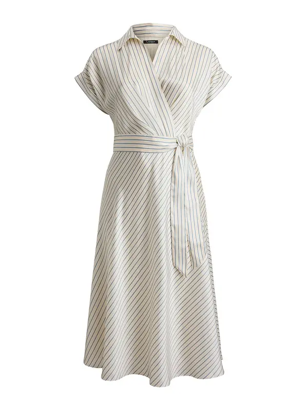 Lauren Ralph Lauren Plus Lauren Ralph Lauren Plus Obleka  kremna / črna
