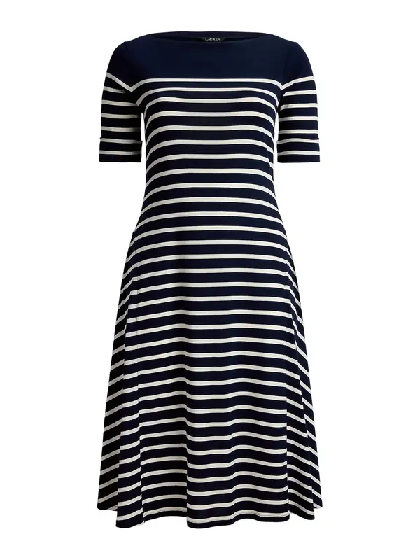 Lauren Ralph Lauren Plus Lauren Ralph Lauren Plus Obleka 'MUNZIE'  marine / bela