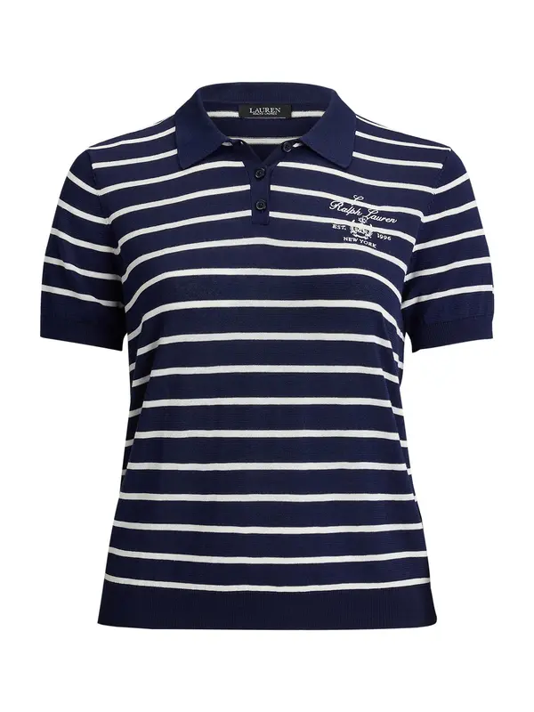 Lauren Ralph Lauren Plus Lauren Ralph Lauren Plus Pulover 'Natrissa'  marine / bela