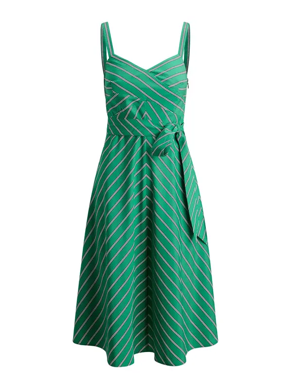 Lauren Ralph Lauren Lauren Ralph Lauren Poletna obleka '70S'  limeta / črna / bela