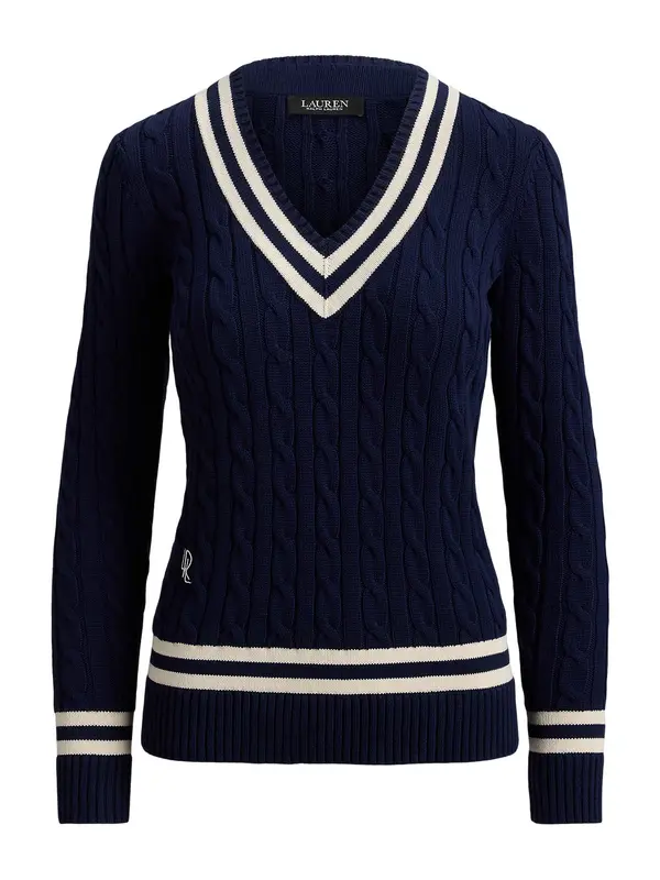Lauren Ralph Lauren Lauren Ralph Lauren Pulover  mornarska / bela