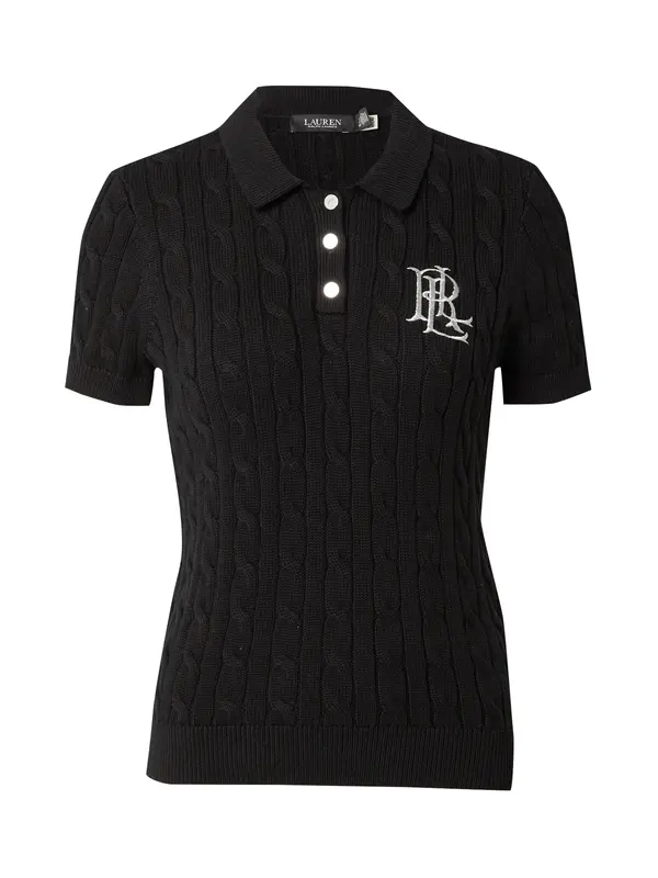 Lauren Ralph Lauren Lauren Ralph Lauren Pulover 'NATRISSA'  črna / bela