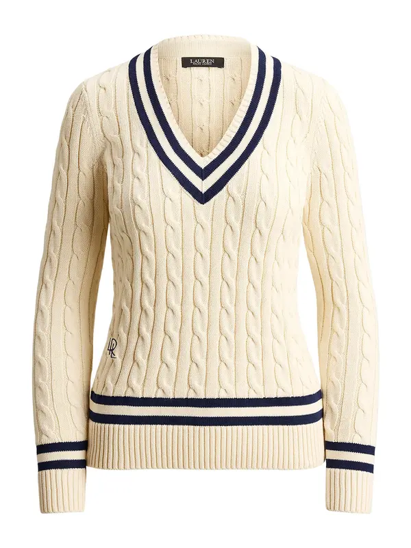 Lauren Ralph Lauren Lauren Ralph Lauren Pulover  svetlo bež / marine