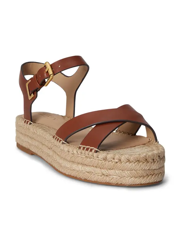 Lauren Ralph Lauren Lauren Ralph Lauren Sandali 'EMERYN'  rjava