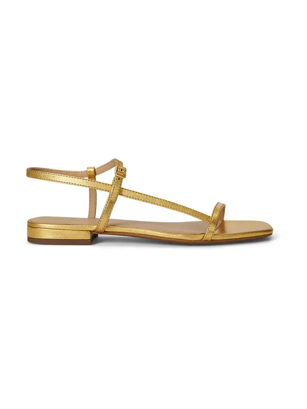 Lauren Ralph Lauren Lauren Ralph Lauren Sandali s paščki 'LAINEE'  zlata