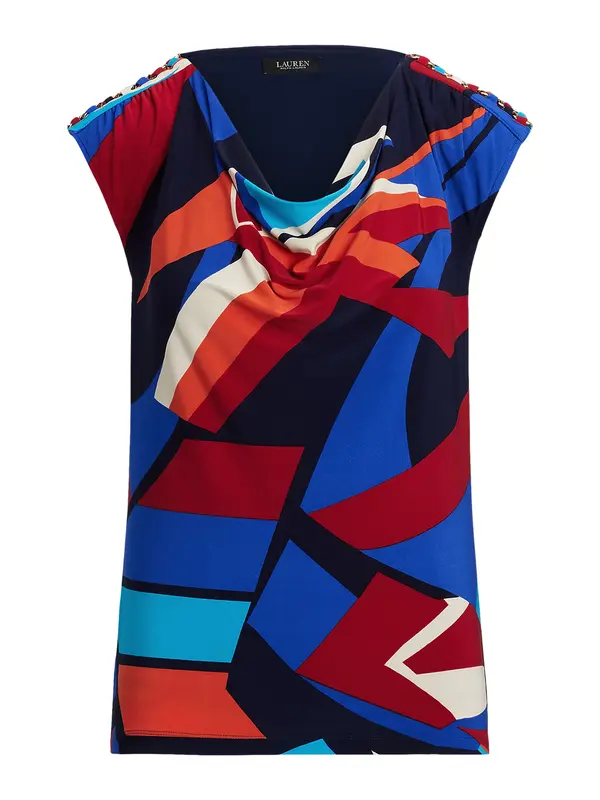 Lauren Ralph Lauren Lauren Ralph Lauren Top  modra / mornarska / oranžna / grenada