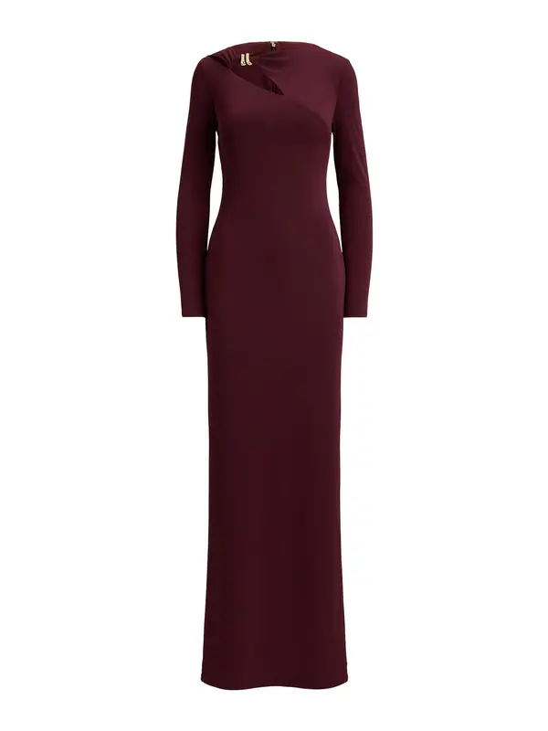 Lauren Ralph Lauren Lauren Ralph Lauren Večerna obleka  burgund