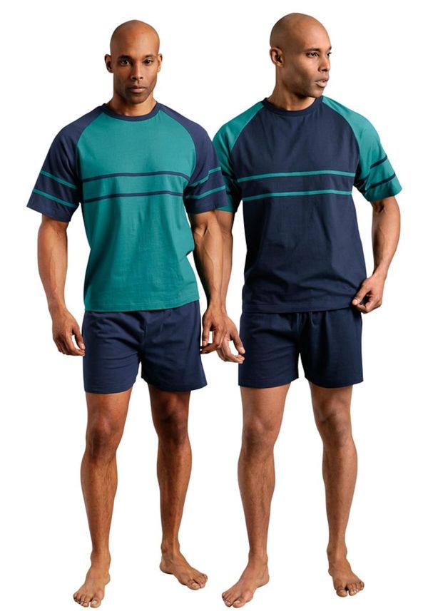 LE JOGGER LE JOGGER Kratka pižama  marine / petrol