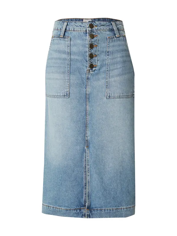 Lee Lee Krilo 'PATCH POCKET MIDI SKIRT'  modra