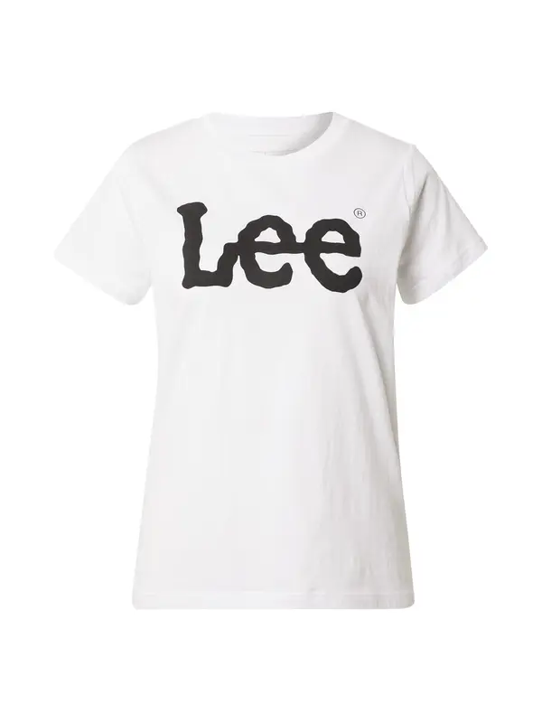 Lee Lee Majica 'LOGO TEE'  črna / bela