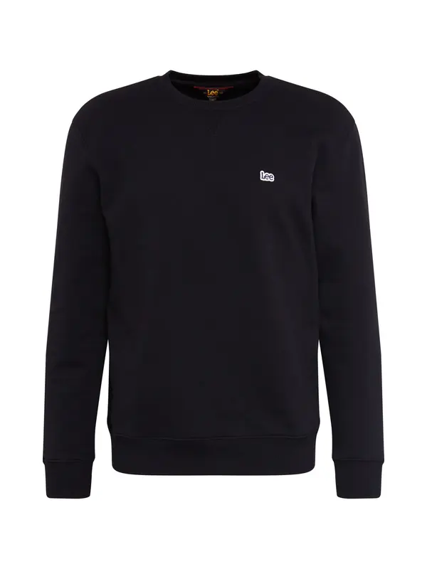 Lee Lee Majica 'PATCH CREW SWS'  črna / bela
