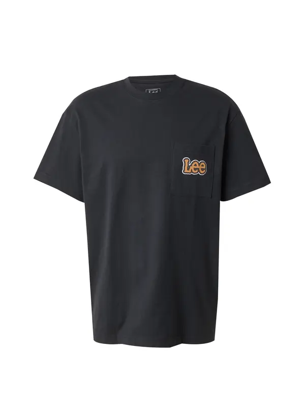 Lee Lee Majica  svetlo oranžna / črna / bela