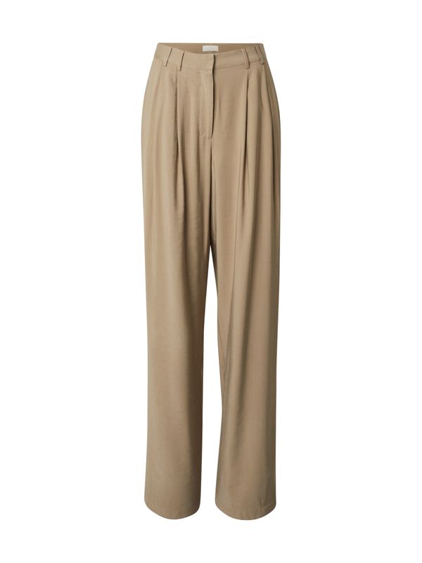 LeGer by Lena Gercke LeGer by Lena Gercke Hlače z naborki 'Draco'  temno bež