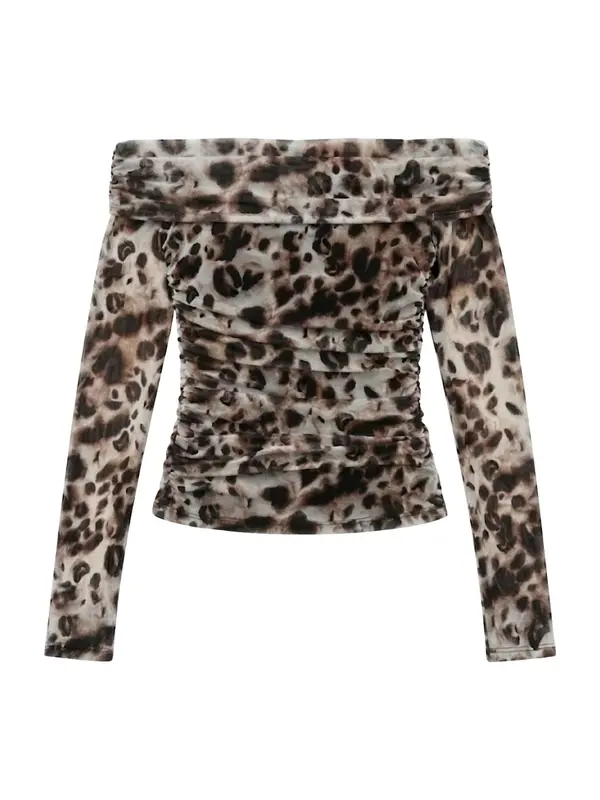 LeGer by Lena Gercke LeGer by Lena Gercke Majica 'Elmira'  kit / rjava / temno rjava