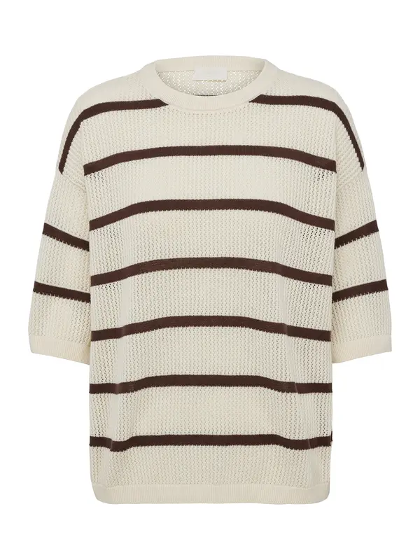 LeGer by Lena Gercke LeGer by Lena Gercke Pulover 'Camille'  rjava / volneno bela