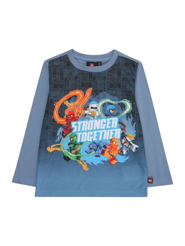 LEGO® kidswear LEGO® kidswear Majica 'LWTAFFY 113'  golobje modra / jastog / rdeča / bela