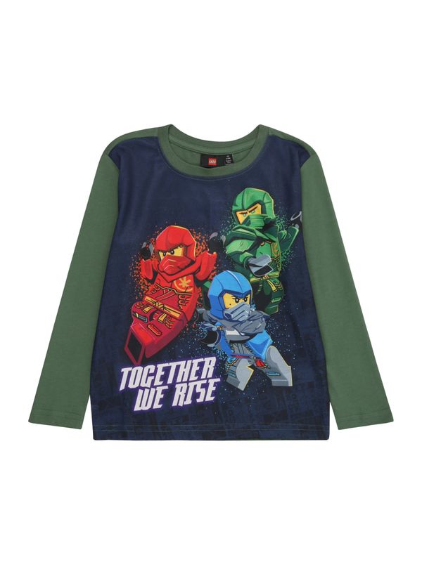LEGO® kidswear LEGO® kidswear Majica 'LWTAFFY 116'  mornarska / temno zelena / rdeča / off-bela