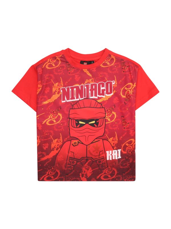 LEGO® kidswear LEGO® kidswear Majica 'LWTAFFY 118'  oranžna / rdeča / črna / bela