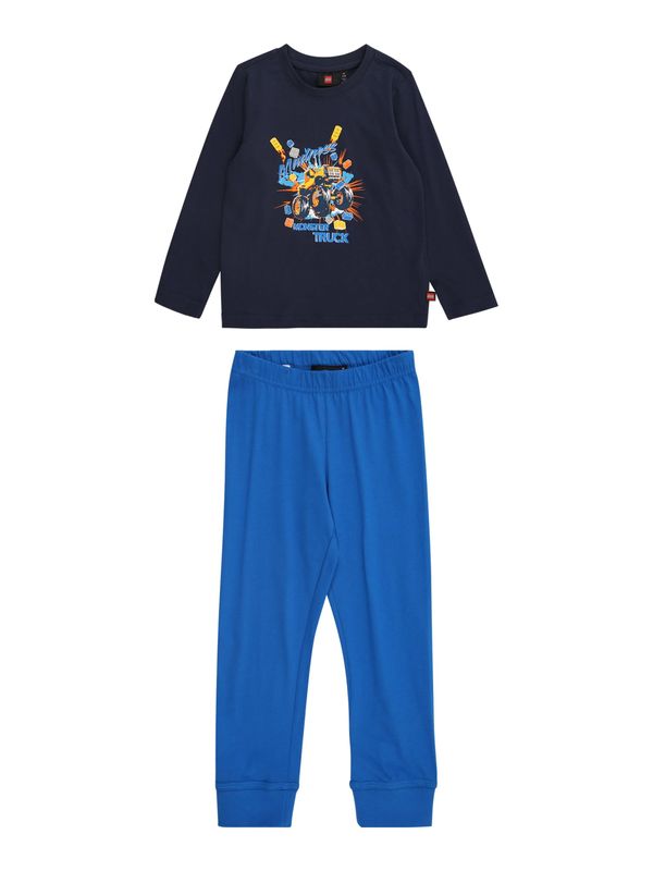 LEGO® kidswear LEGO® kidswear Pižama  nočno modra / kraljevo modra / rumena / oranžna