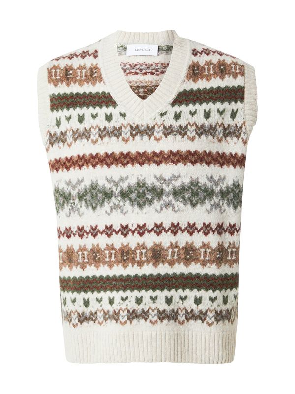 Les Deux Les Deux Brezrokavnik 'Hordur'  kremna / rjava / siva / oliva