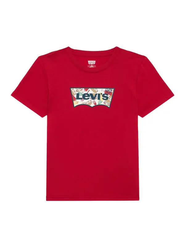 Levi's Kids Levi's Kids Majica 'BARBECUE BATWING'  temno bež / mornarska / rdeča / bela