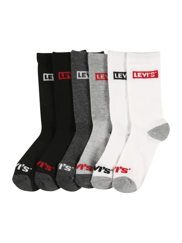 Levi's Kids Levi's Kids Nogavice  pegasto siva / rdeča / črna / bela