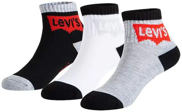 Levi's Kids Levi's Kids Nogavice  pegasto siva / rdeča / črna / bela