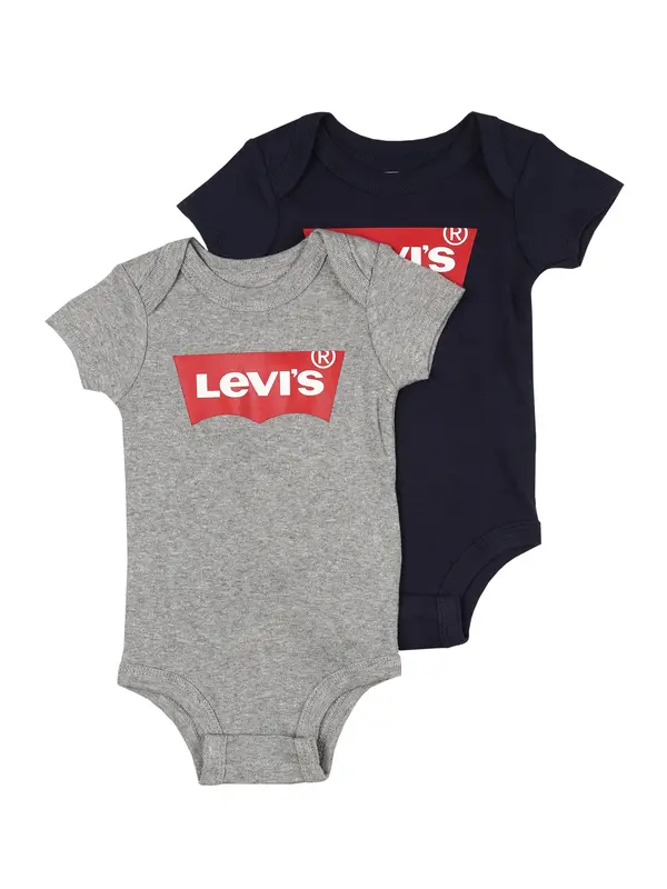 Levi's Kids Levi's Kids Pajac/bodi  nočno modra / pegasto siva / svetlo rdeča / bela