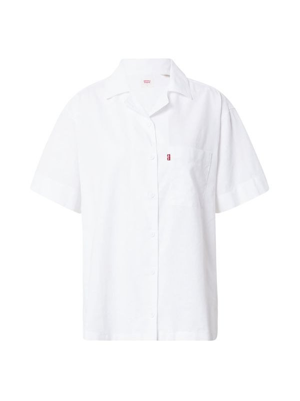 LEVI'S ® LEVI'S ® Bluza 'Ari SS Resort Shirt'  krvavo rdeča / bela