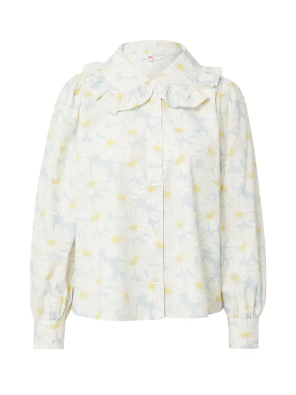 LEVI'S ® LEVI'S ® Bluza 'Karina Collar Blouse'  svetlo modra / rumena / bela