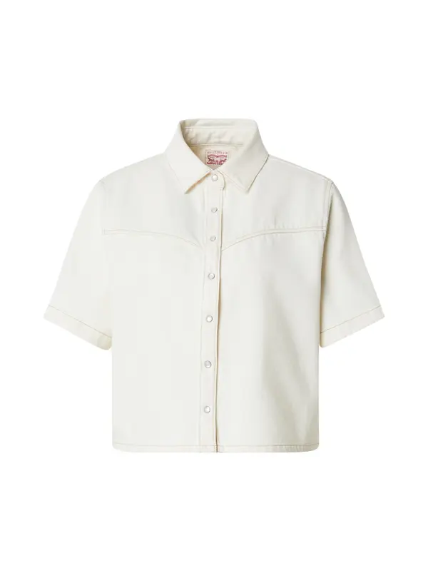 LEVI'S ® LEVI'S ® Bluza 'Logan Short Sleeve Denim Shirt'  volneno bela