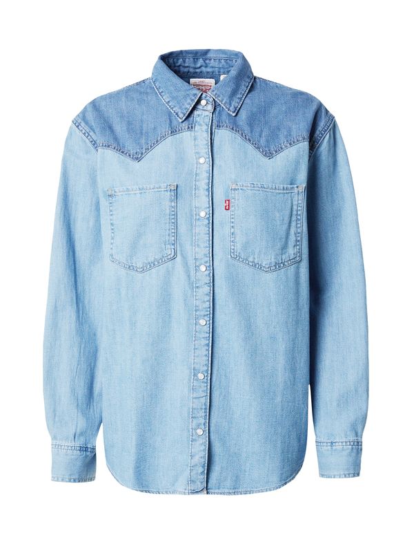 LEVI'S ® LEVI'S ® Bluza 'Teodora Western Shirt'  moder denim / svetlo modra
