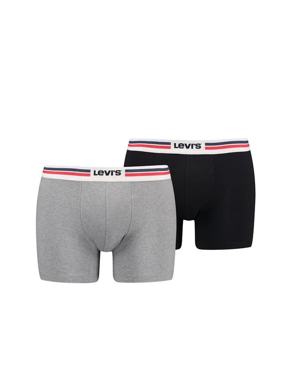 Levi's LEVI'S ® Boksarice  pegasto siva / rdeča / črna / bela