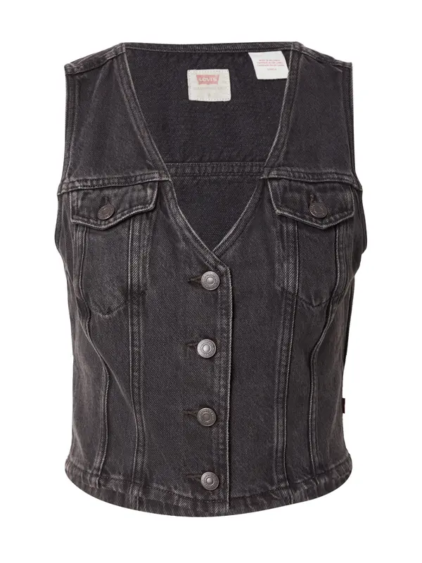 LEVI'S ® LEVI'S ® Brezrokavnik 'Bella Denim Corset'  črn denim
