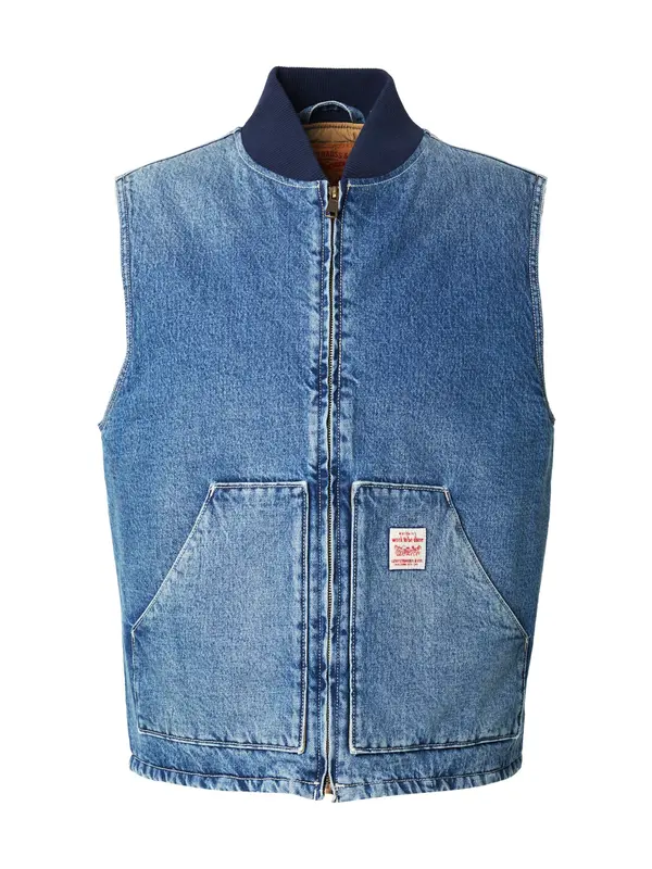 LEVI'S ® LEVI'S ® Brezrokavnik 'Sansome Vest'  mornarska / moder denim / rdeča / bela