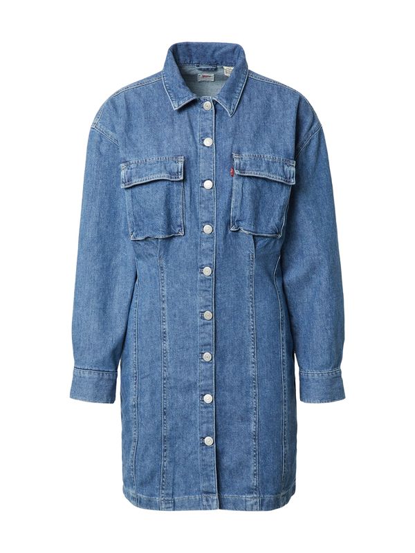 LEVI'S ® LEVI'S ® Dolga srajca 'Braelyn Utility Dress'  moder denim