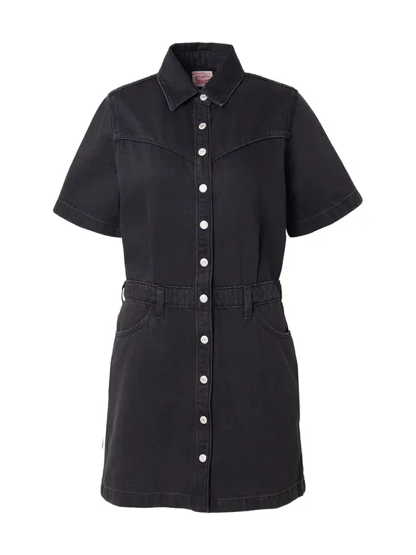 LEVI'S ® LEVI'S ® Dolga srajca 'Short Sleeve Logan Western Dress'  črn denim