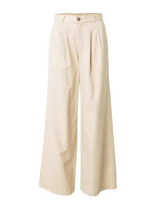 LEVI'S ® LEVI'S ® Hlače z naborki 'Pleated Wideleg Trouser'  svetlo rjava