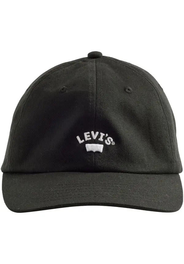 LEVI'S ® LEVI'S ® Kapa 'Lazy Girl Logo Cap'  črna / bela