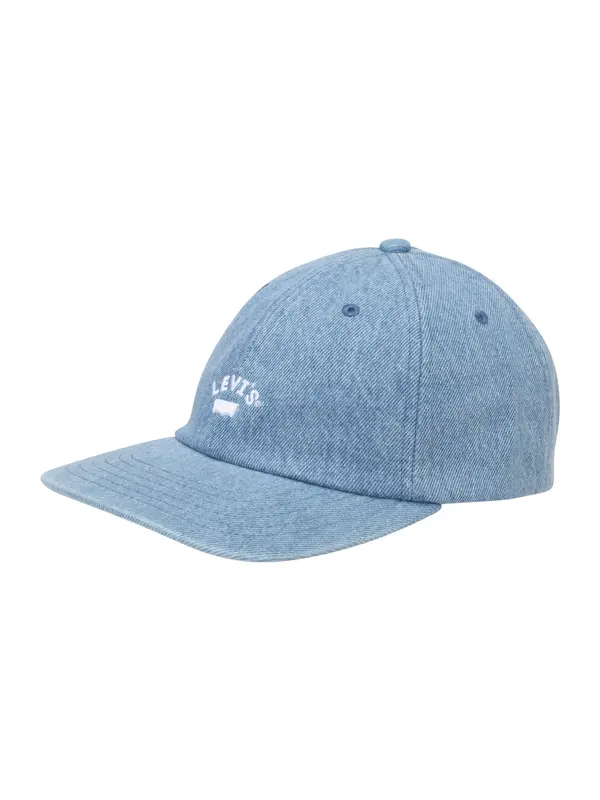 LEVI'S ® LEVI'S ® Kapa 'Lazy Girl Logo Cap'  moder denim / krvavo rdeča / bela