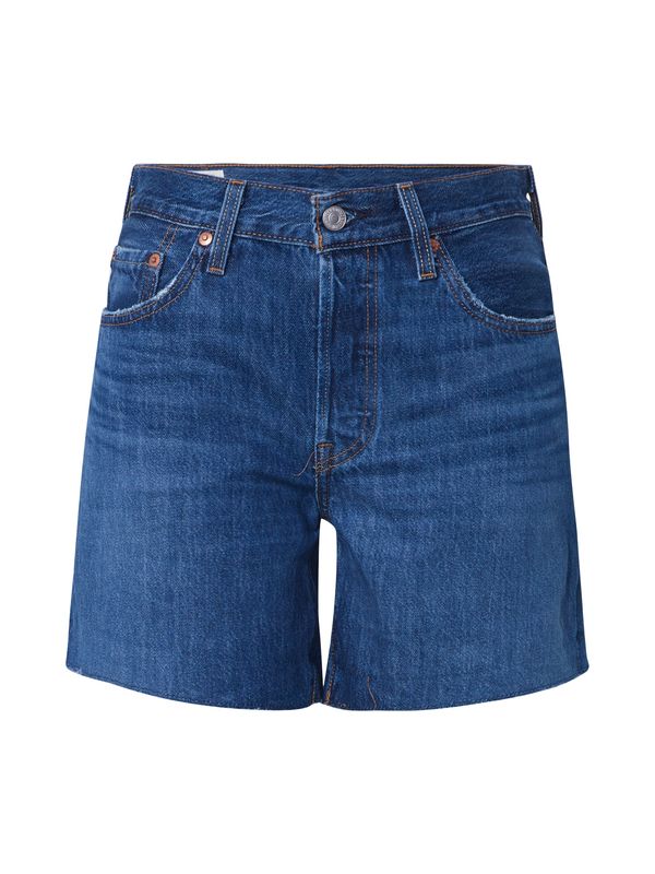 LEVI'S ® LEVI'S ® Kavbojke '501 Rolled Short'  moder denim / rjava