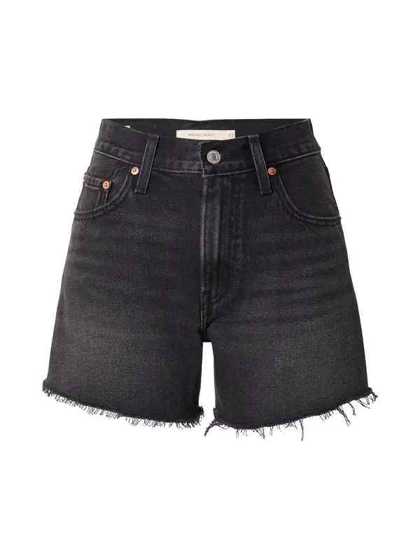 LEVI'S ® LEVI'S ® Kavbojke 'Ribcage Shorts'  črn denim
