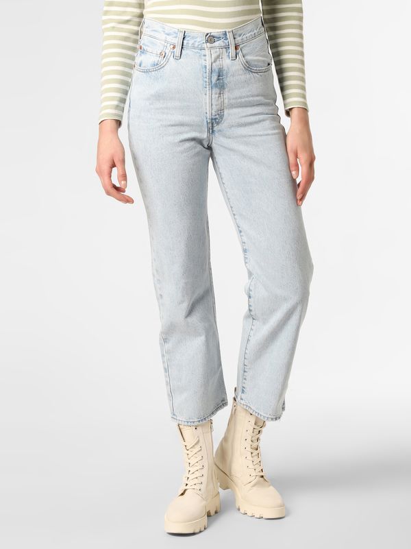 LEVI'S ® LEVI'S ® Kavbojke 'Ribcage Straight Ankle'  svetlo modra