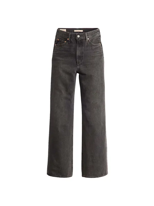 LEVI'S ® LEVI'S ® Kavbojke 'Ribcage Wide Leg '  črn denim